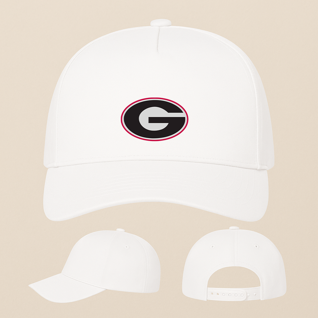 George Georgia Bulldogs Logo Five Panel Twill Snapback Cap