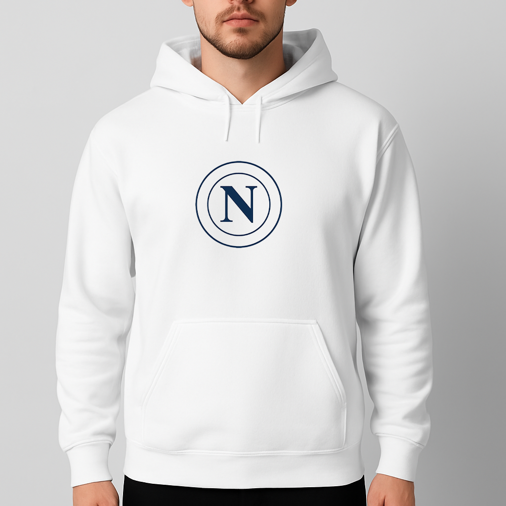 Men's Napoli 2025 Soccer Logo Pullover Hoodie