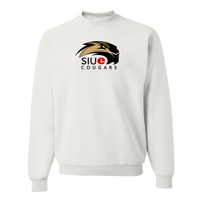 Men's SIU Edwardsville Cougars Logo  JERZEES NuBlend Crewneck Sweatshirt