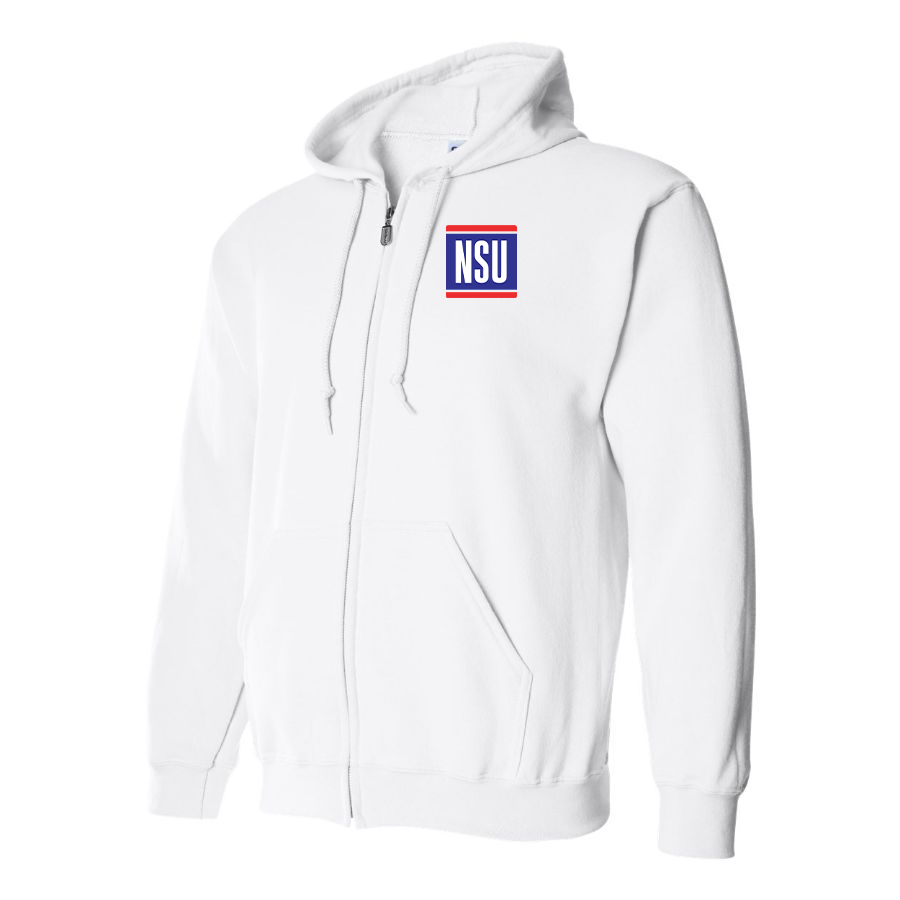 Men's NSU Logo Zipper Hoodie