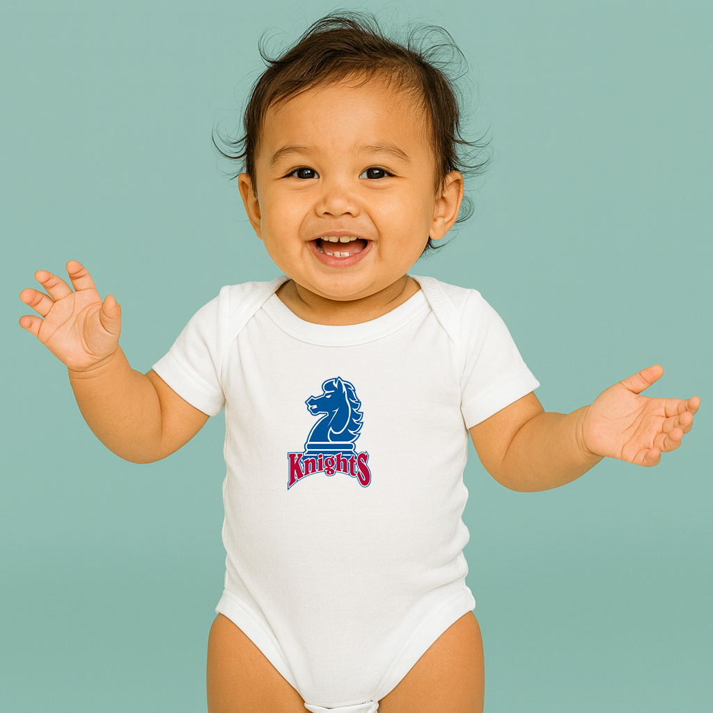 Fairleigh Dickinson Knights Logo Baby Romper Onesie