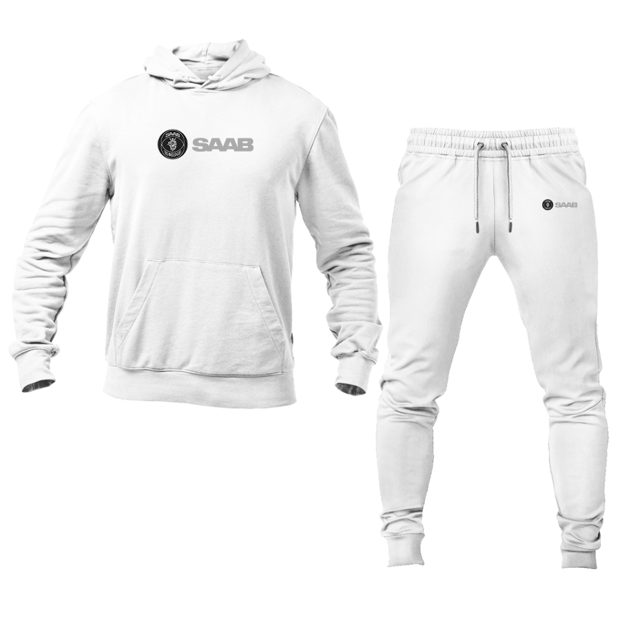 Men's Saab Logo Hoodie Joggers Set