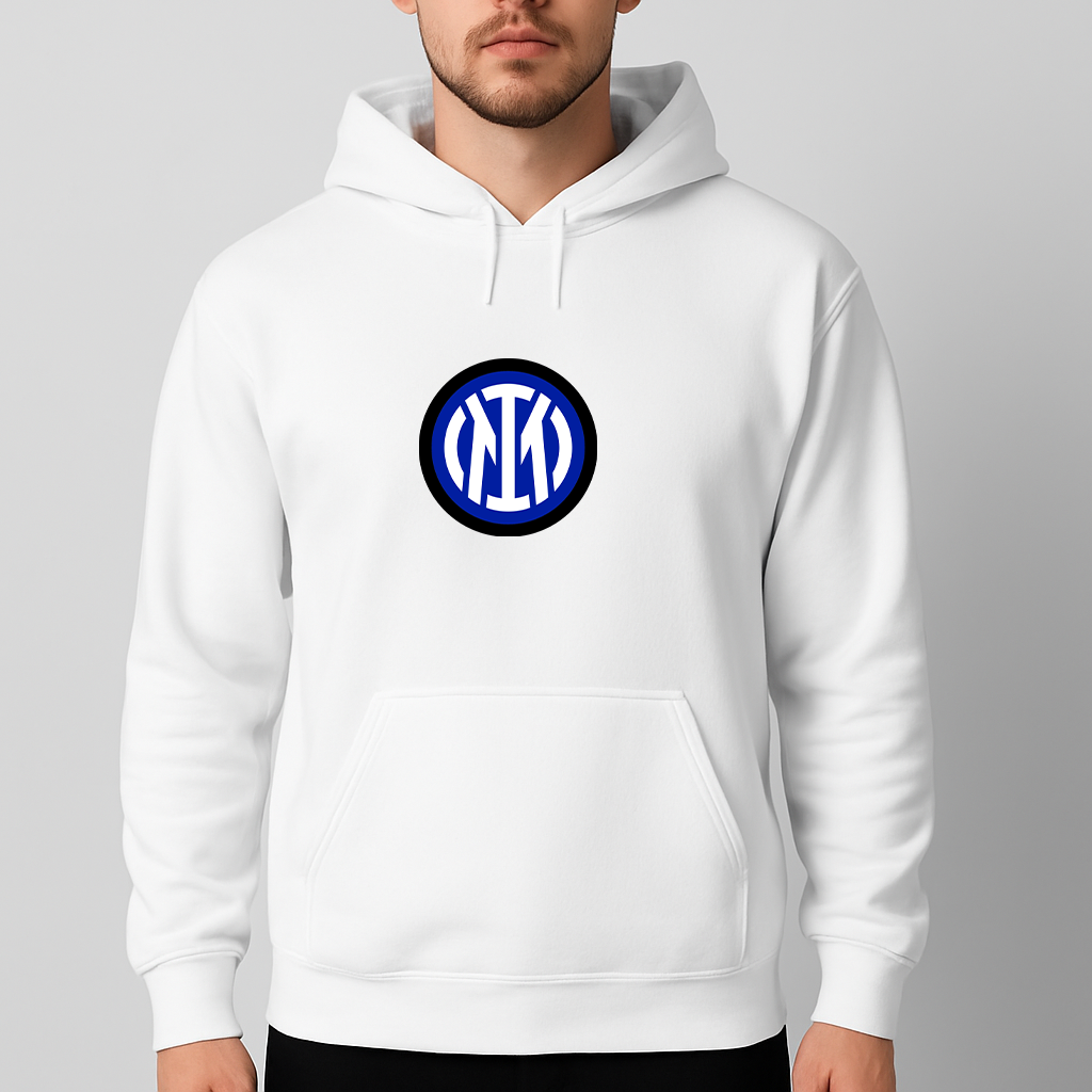 Men's Inter Milan 2025 Soccer Logo Pullover Hoodie