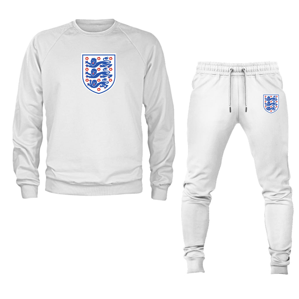 Men's England National Football Team Crewneck Sweatshirt Joggers Suit