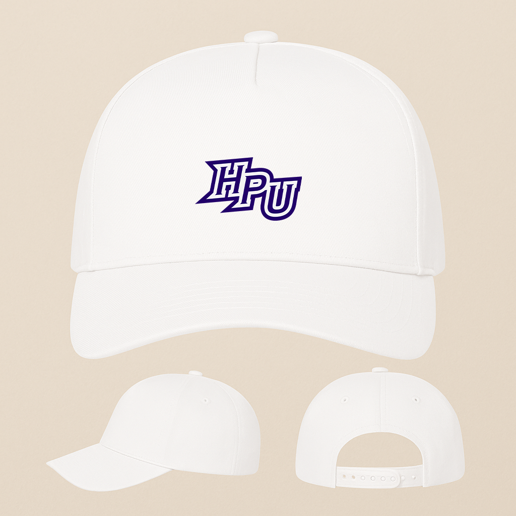 High Point Panthers Logo Five Panel Twill Snapback Cap