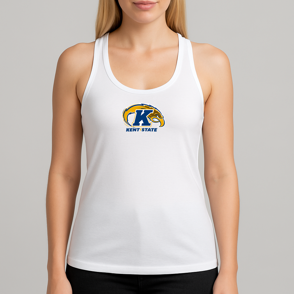 Women's Kent State Golden Flashes Logo Next Level Ideal Racerback Tank