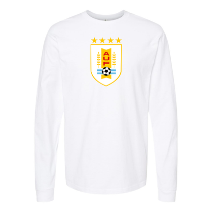 Men's Uruguay National Soccer Team Long Sleeve T-Shirt