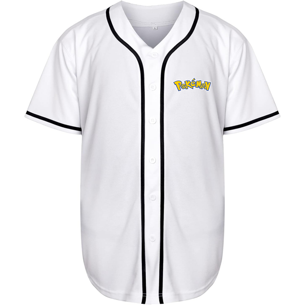Men's Pokemon Cartoon Baseball Jersey
