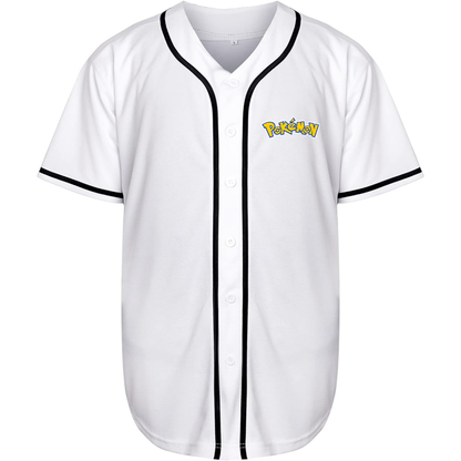Men's Pokemon Cartoon Baseball Jersey