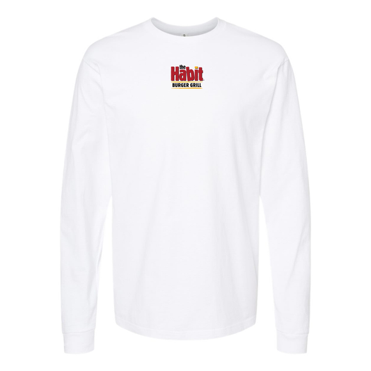 Youth The Habit Burger Grill Logo Cotton Long Sleeve T-Shirt