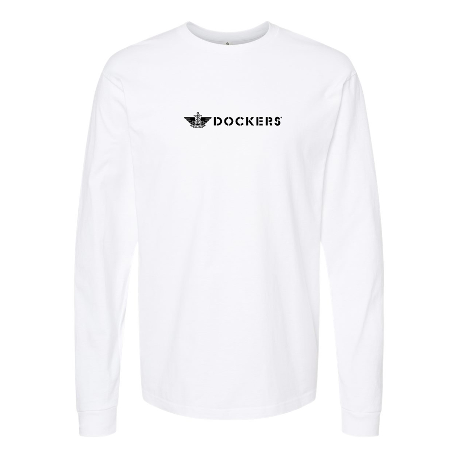Men's Dockers Logo Long Sleeve T-Shirt