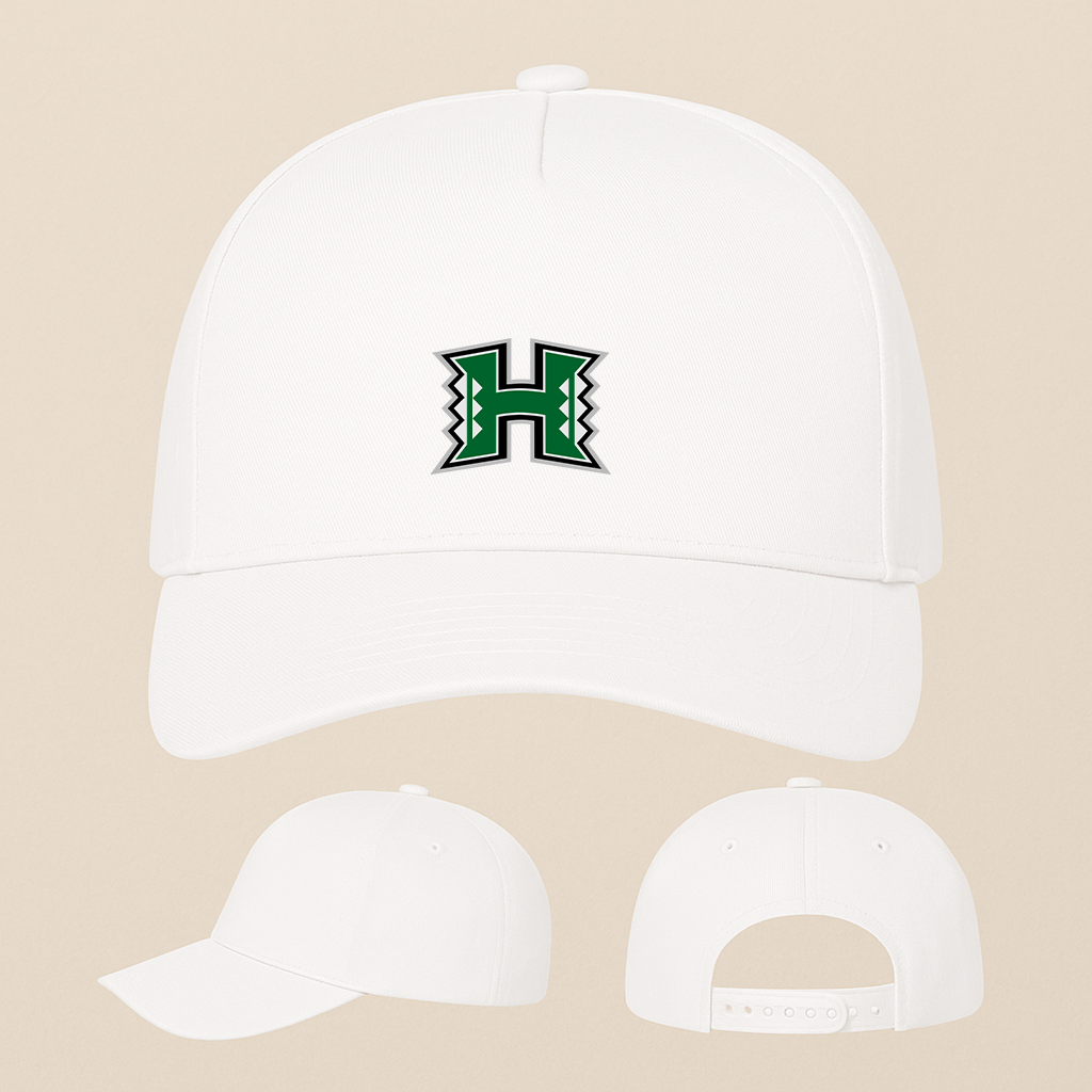 Hawaii Warriors Logo Five Panel Twill Snapback Cap