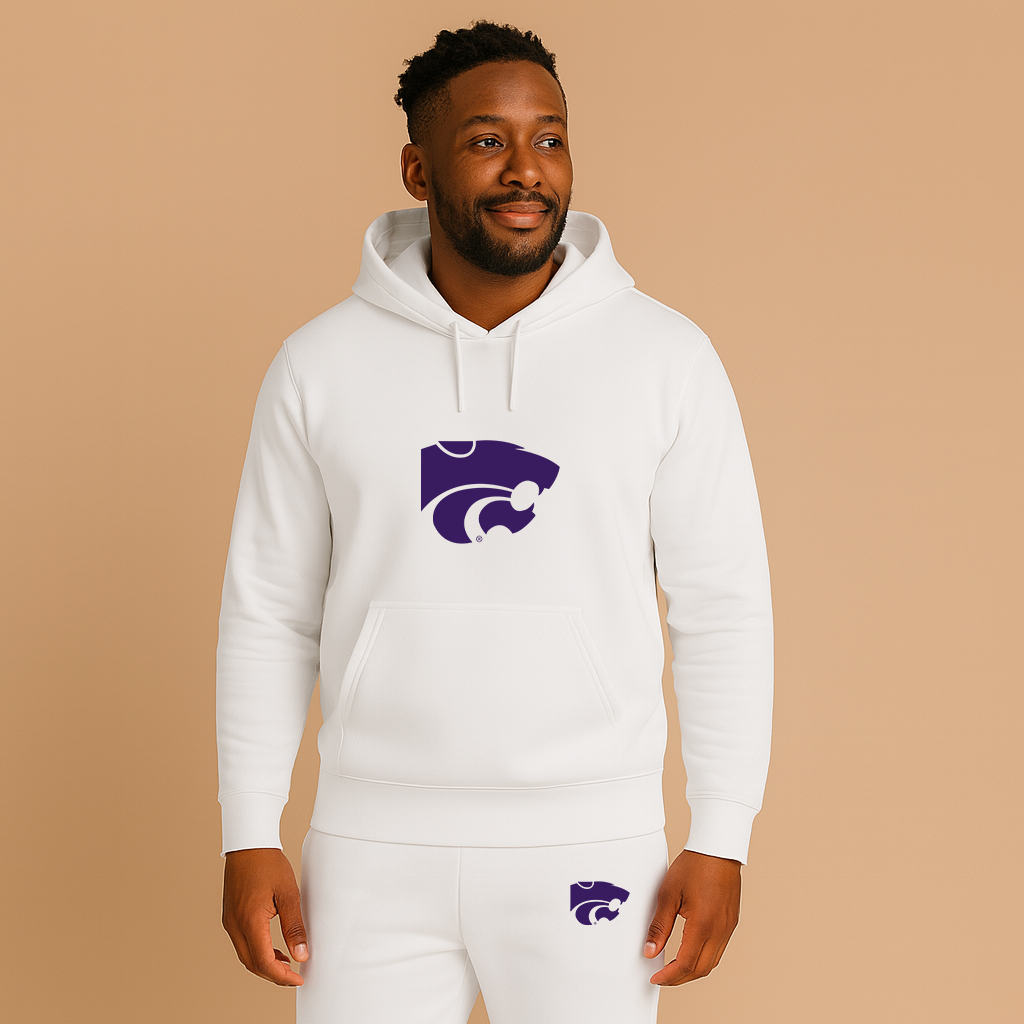 Men's Kansas State Wildcats Logo Hoodie Joggers Set