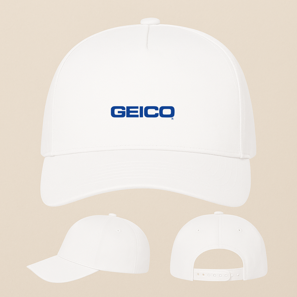 Geico Logo Five Panel Twill Snapback Cap