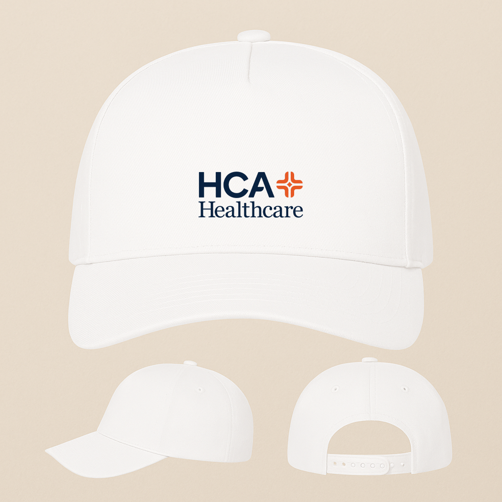HCA Healthcare Logo Five Panel Twill Snapback Cap