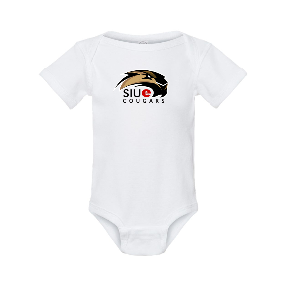 SIU Edwardsville Cougars Logo  Rabbit Skins Infant Baby Rib Bodysuit