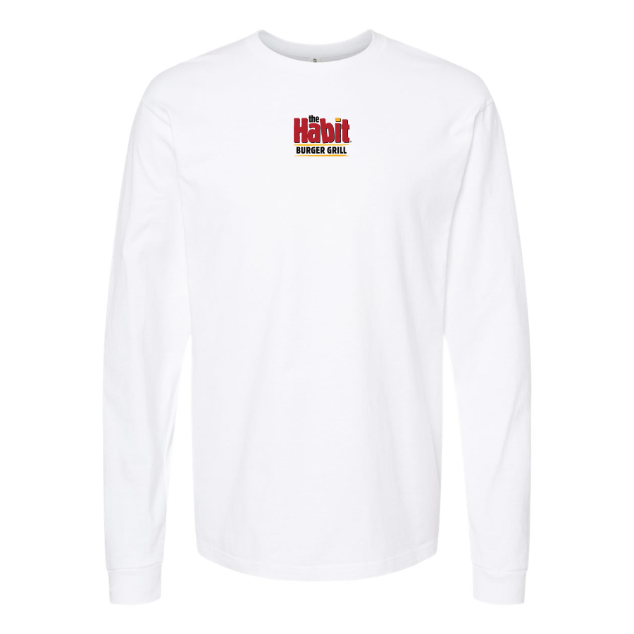 Men's The Habit Burger Grill Logo Long Sleeve T-Shirt