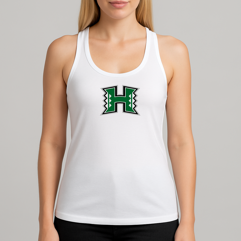 Women's Hawaii Warriors Logo Next Level Ideal Racerback Tank
