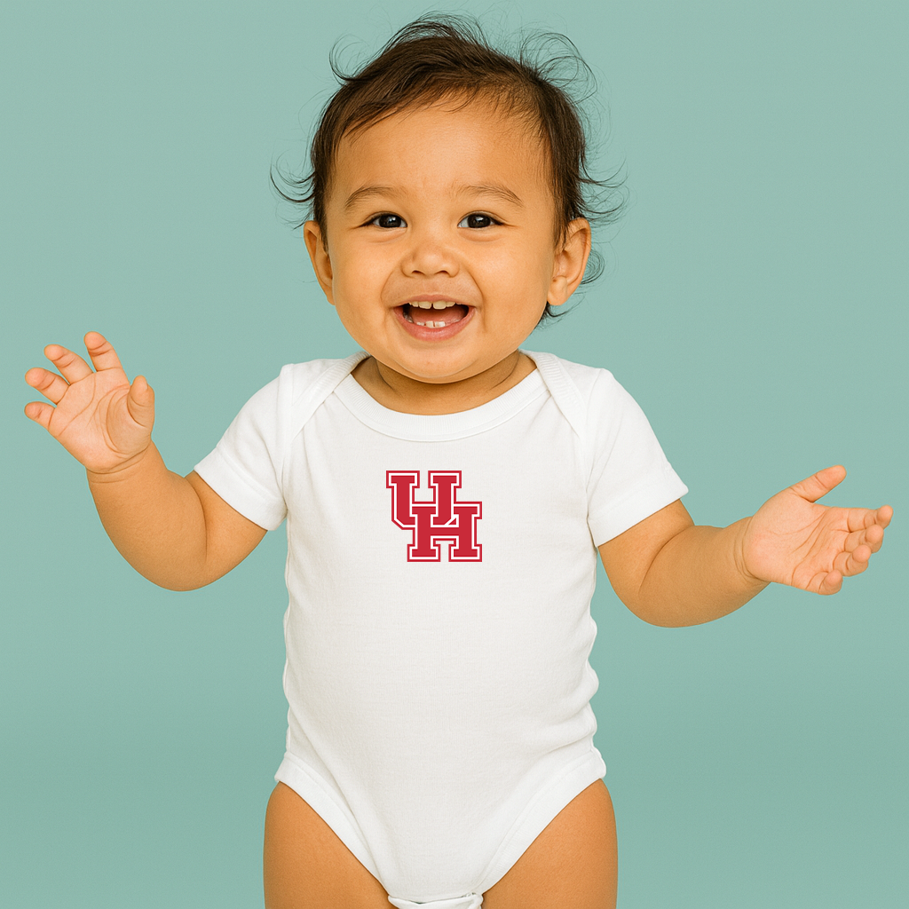Houston Cougars Logo Baby Romper Onesie