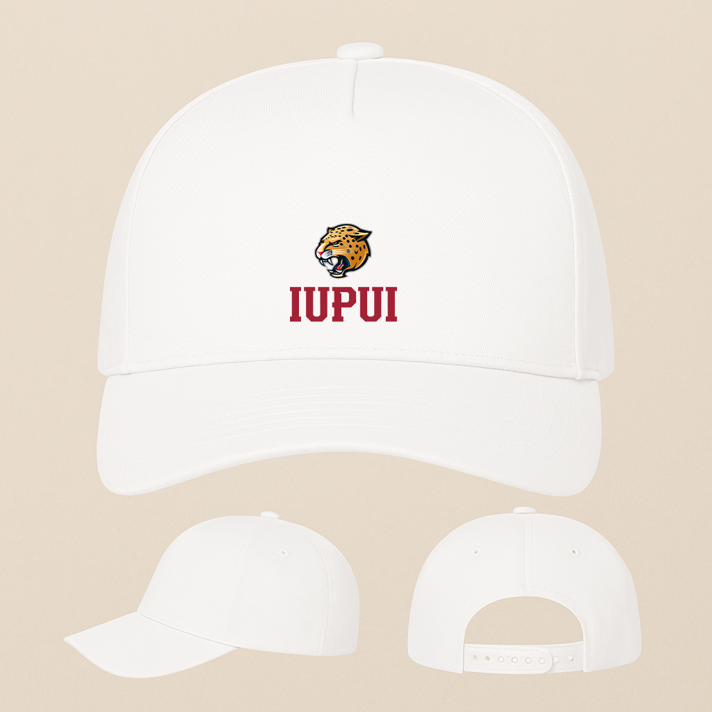IUPUI Jaguars Logo Five Panel Twill Snapback Cap