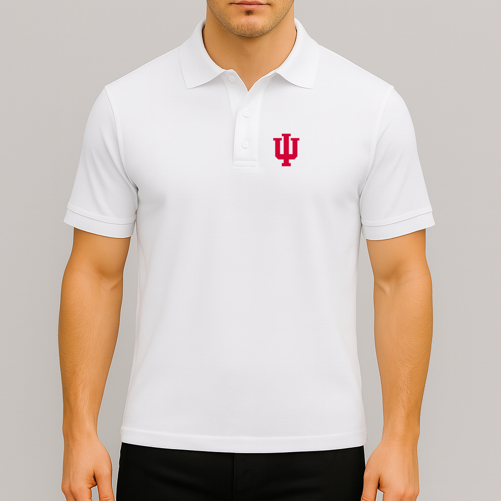 Men's Indiana Hoosiers Logo Dry Blend Polo