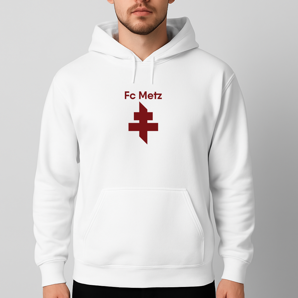 Men's FC Metz Soccer Logo Pullover Hoodie