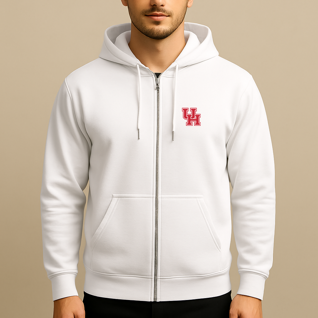 Men's Houston Cougars Logo Zipper Hoodie
