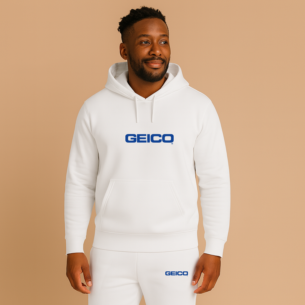 Men's Geico Logo Hoodie Joggers Set