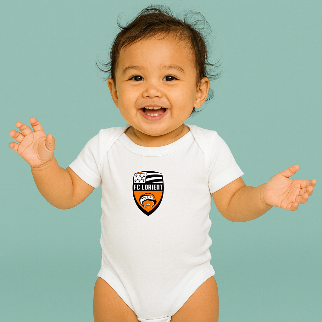 FC Lorient Soccer Logo Baby Romper Onesie