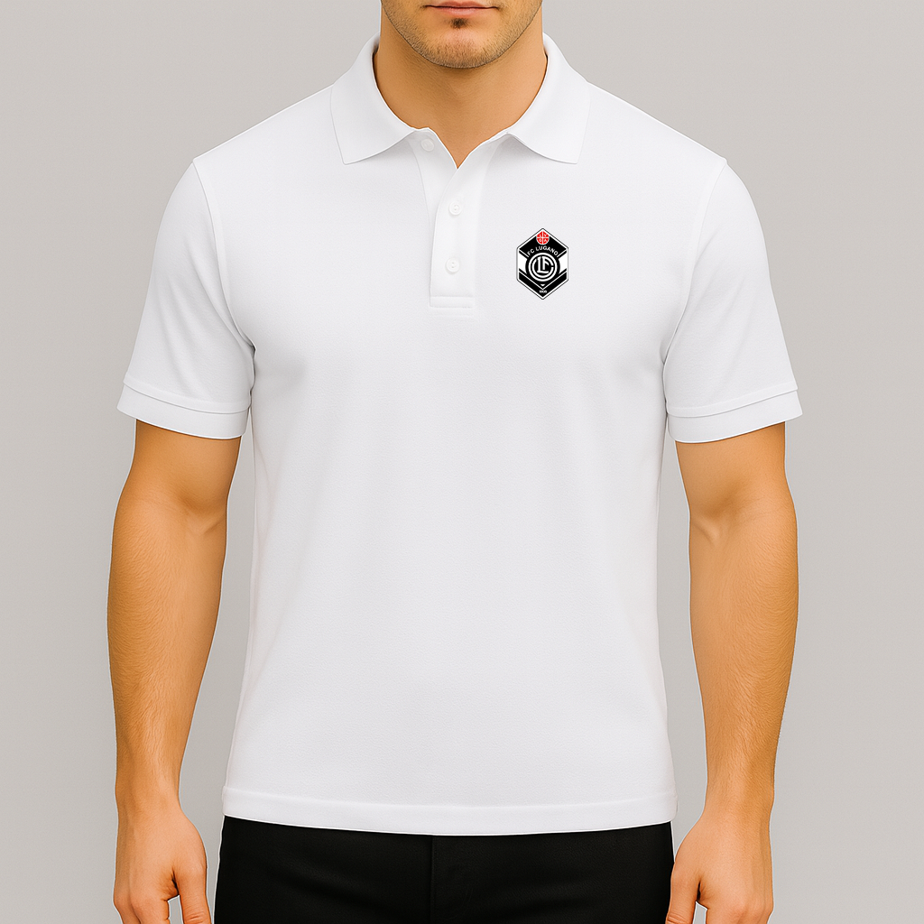 Men's FC Lugano Soccer Logo Dry Blend Polo