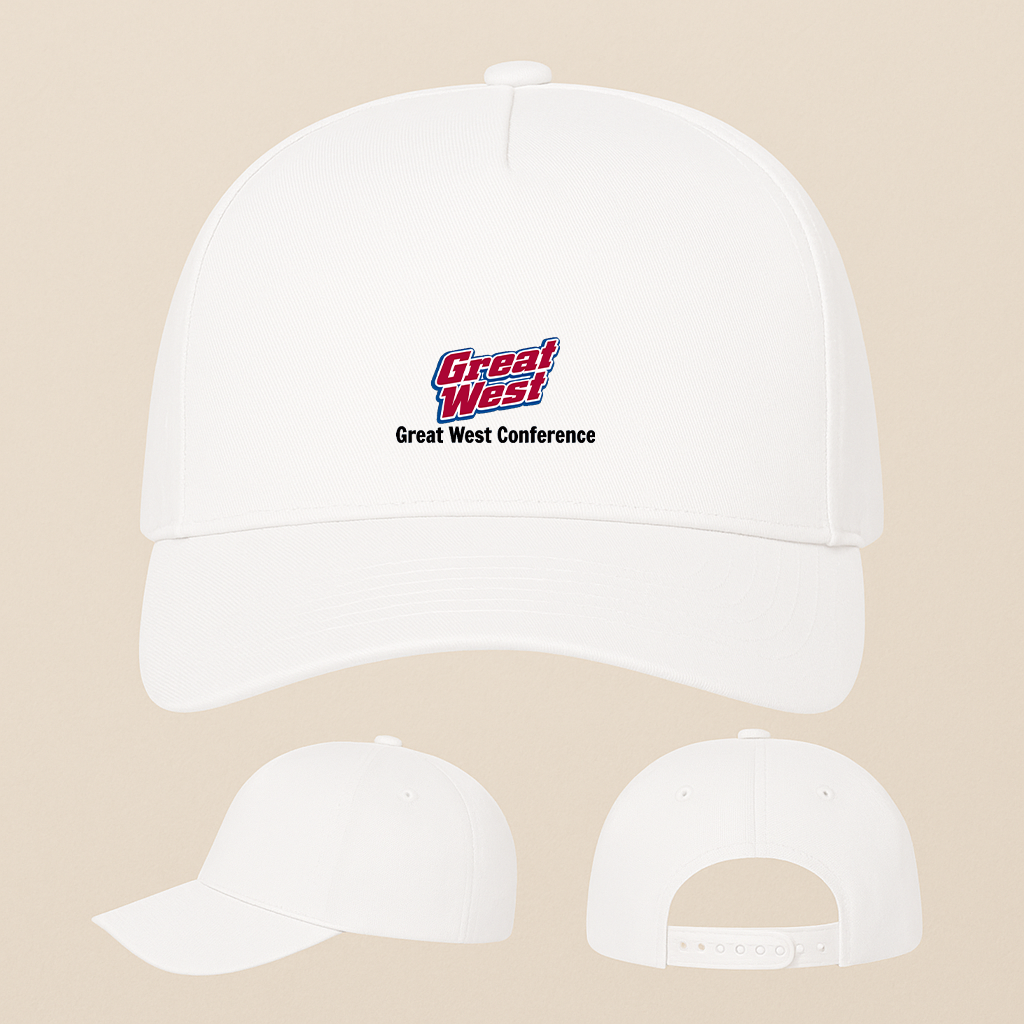 George Great West Conference Logo Five Panel Twill Snapback Cap