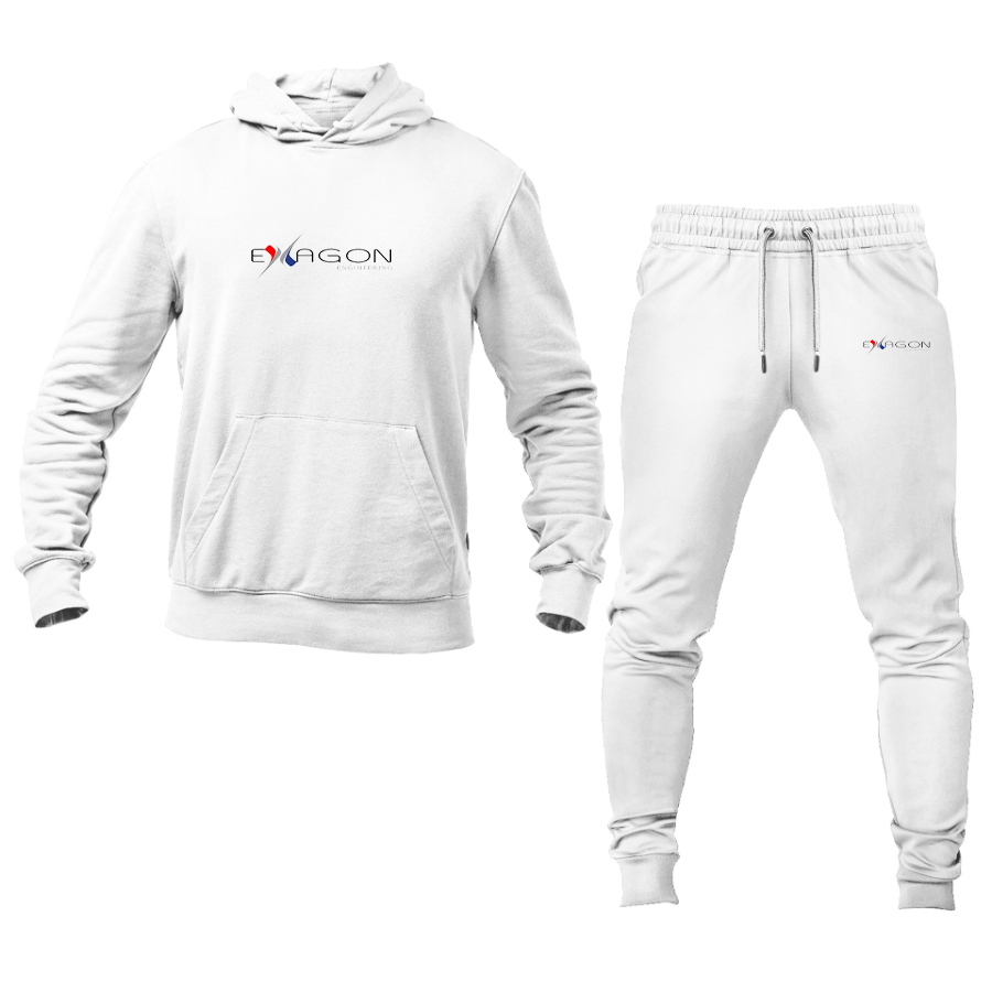 Men's Exagon Engineering Logo Hoodie Joggers Set