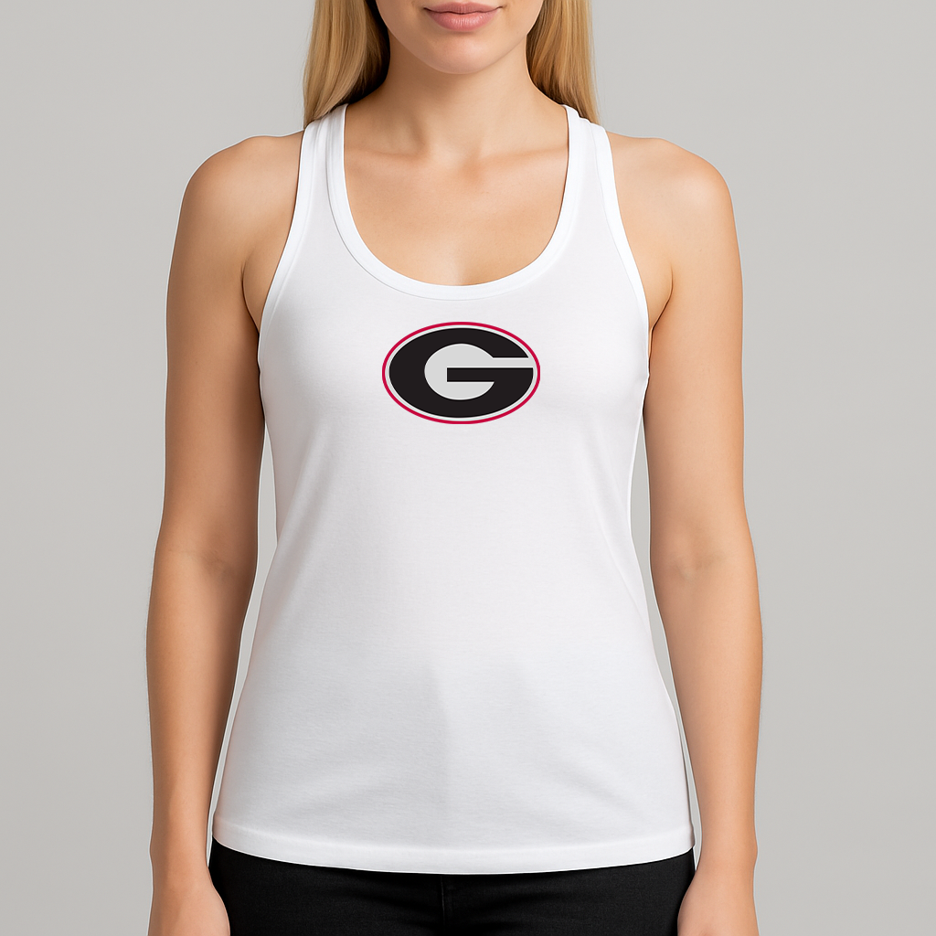 Women's Georgia Bulldogs Logo Next Level Ideal Racerback Tank