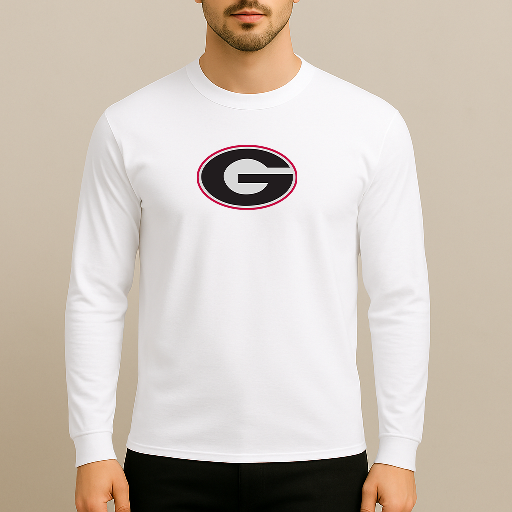 Men's Georgia Bulldogs Logo Long Sleeve T-Shirt