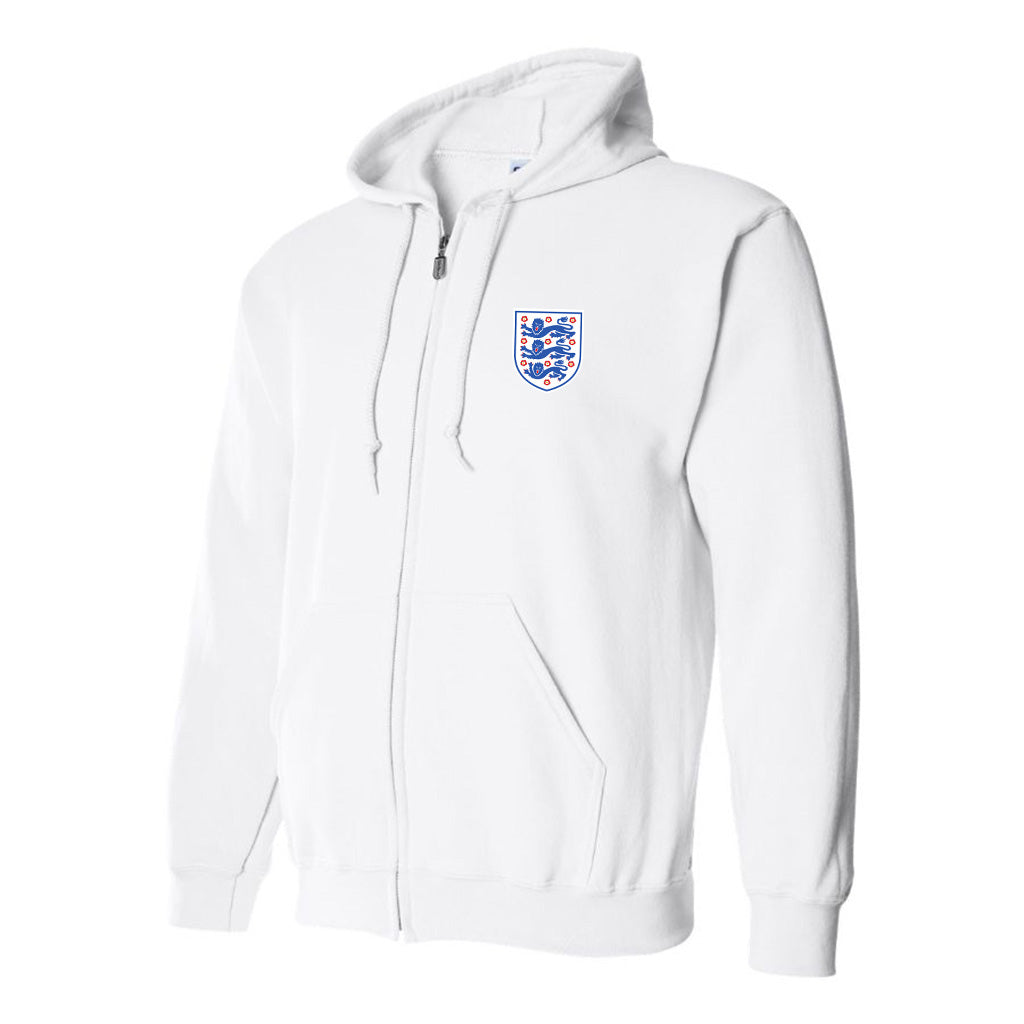 Men's England National Football Team Zipper Hoodie