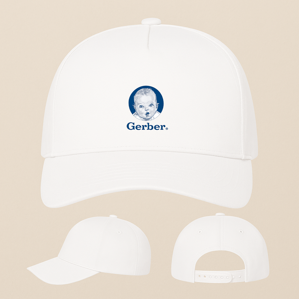 George Gerber Life Insurance Logo Five Panel Twill Snapback Cap