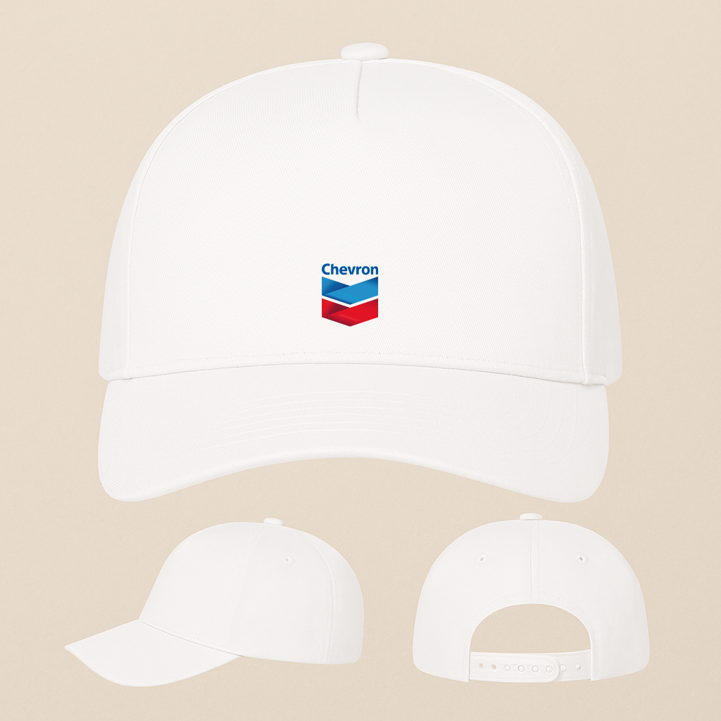 Chevron Gas Station Five Panel Twill Snapback Cap