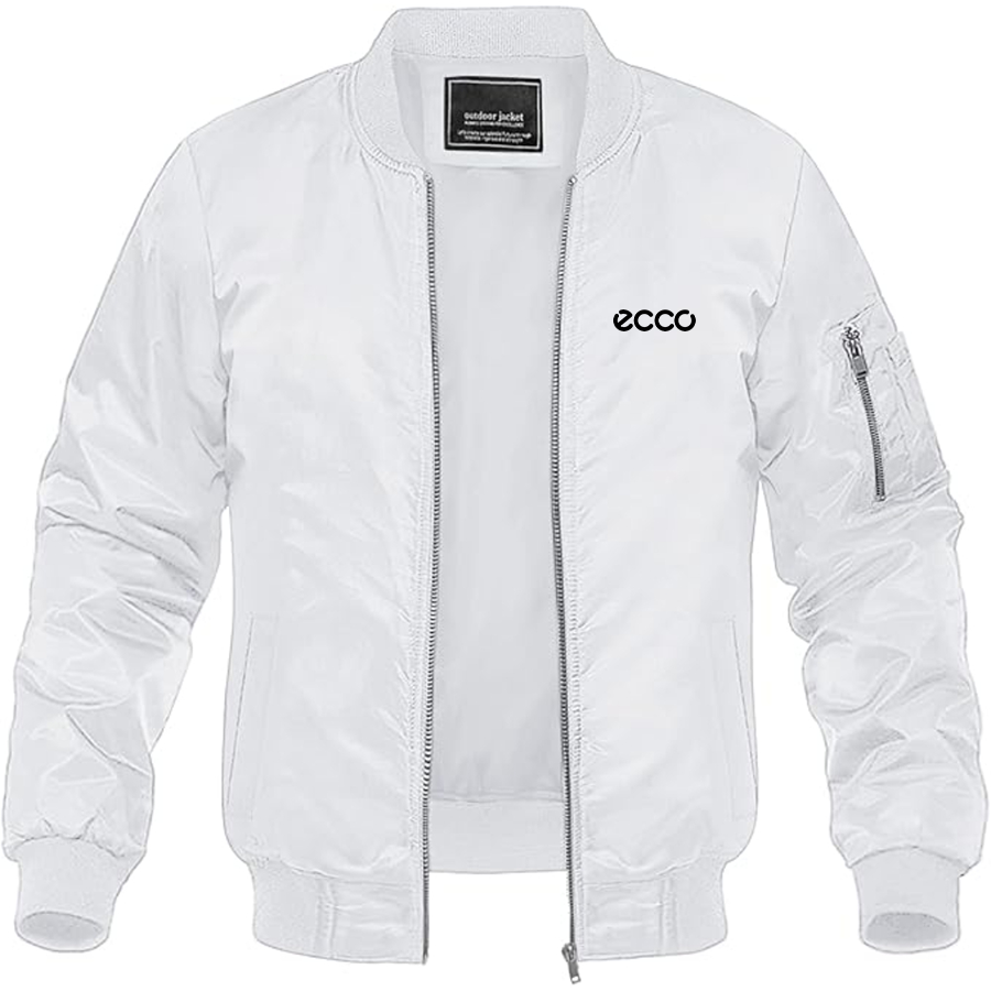 Men's ECCO Logo Lightweight Bomber Jacket Windbreaker Softshell Varsity Jacket Coat