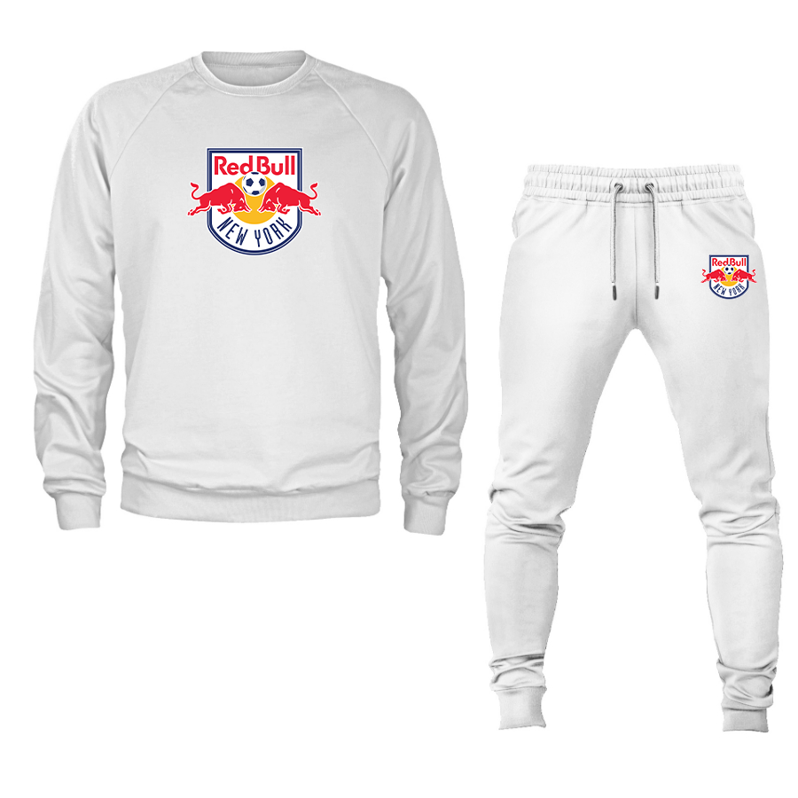 Men's New York Red Bulls FC Crewneck Sweatshirt Joggers Suit