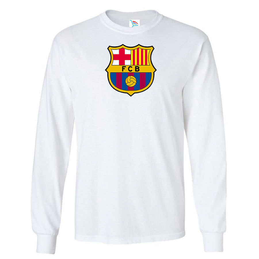 Youth Kids F.C. Barcelona Soccer Long Sleeve T-Shirt