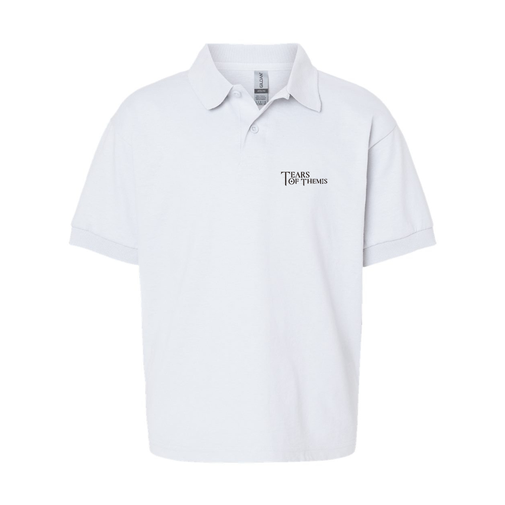 Youth Tear Of Themis Logo Gildan Dry Blend Jersey Polo