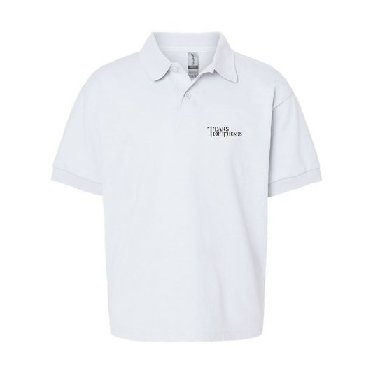 Youth Tear Of Themis Logo Gildan Dry Blend Jersey Polo