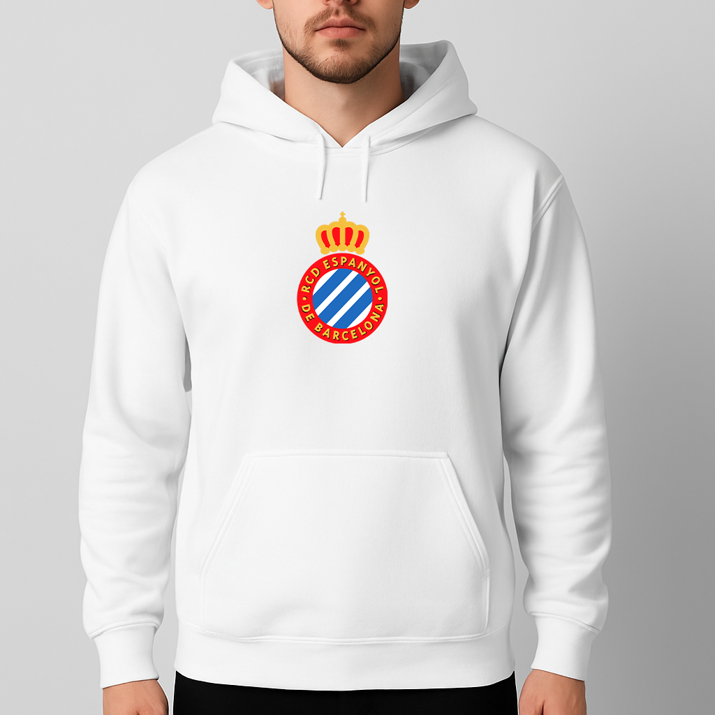 Men's Espanyol Soccer Logo Pullover Hoodie