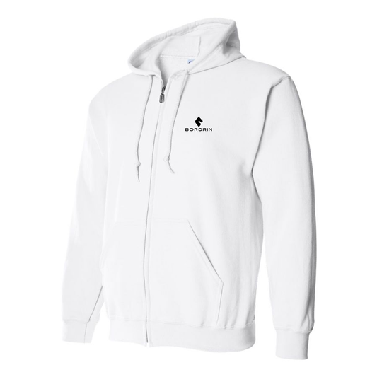 Men's Bordrin Logo Zipper Hoodie