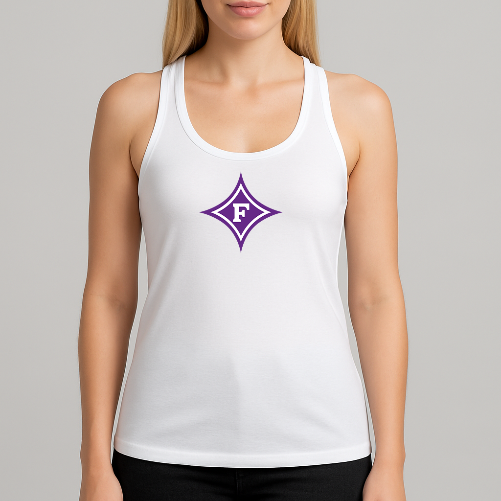 Women's Furman Paladins Logo Next Level Ideal Racerback Tank