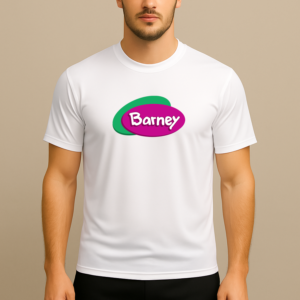 Men's Barney Show Polyester T-Shirt