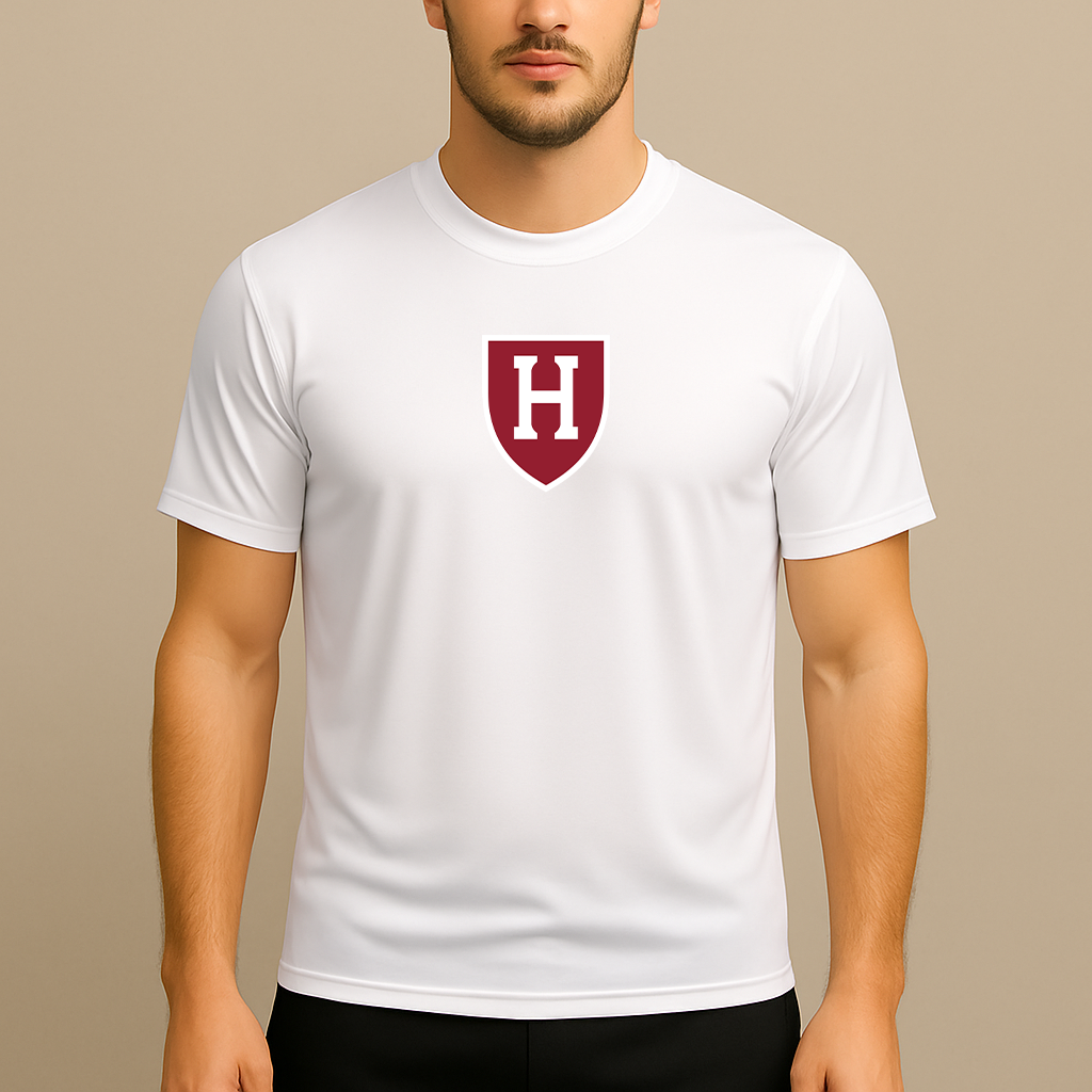 Men's Harvard Crimson Logo Polyester T-Shirt