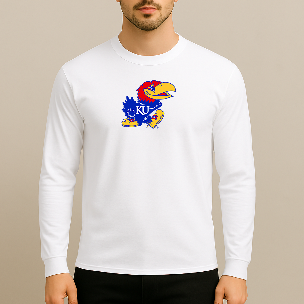 Men's Kansas Jayhawks Logo Long Sleeve T-Shirt