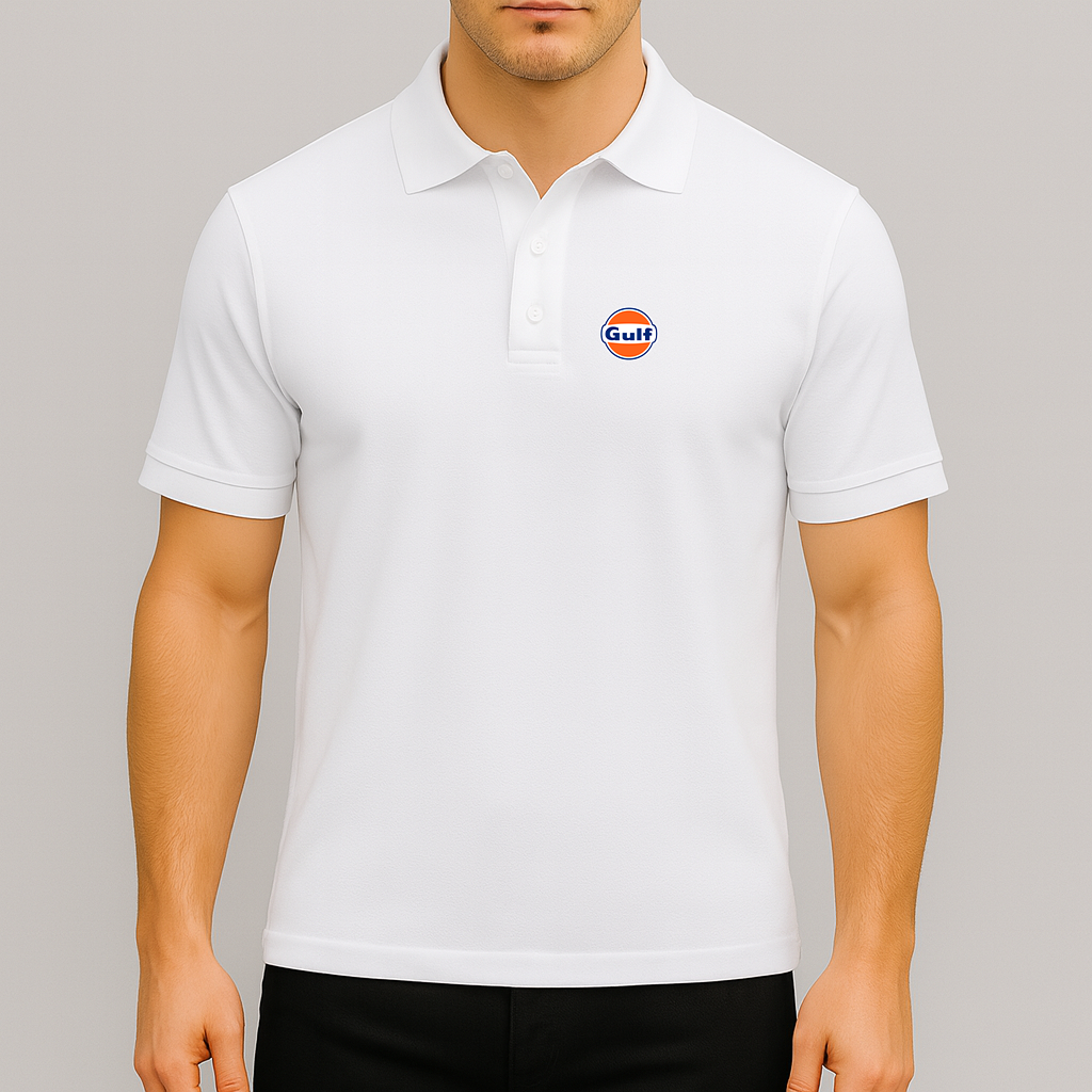Men's Gulf Oil Logo Dry Blend Polo