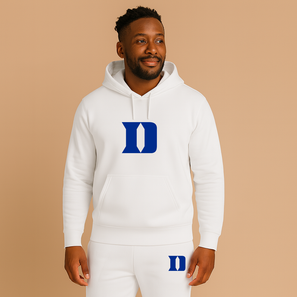 Men's Duke Blue Devils Logo Hoodie Joggers Set